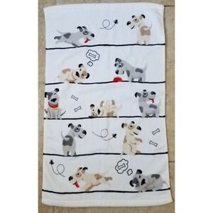 Kassafina‎ Hand Towel 16x26" Funtime Naps Playful Dogs NEW